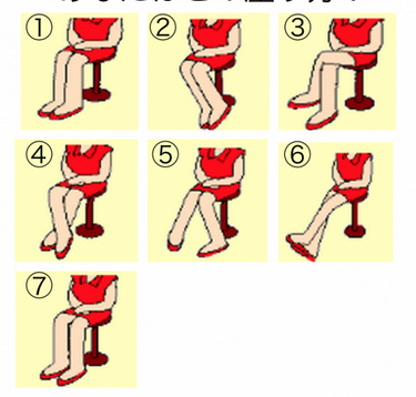 日本最红的心理测试：从坐姿快速了解对方性格