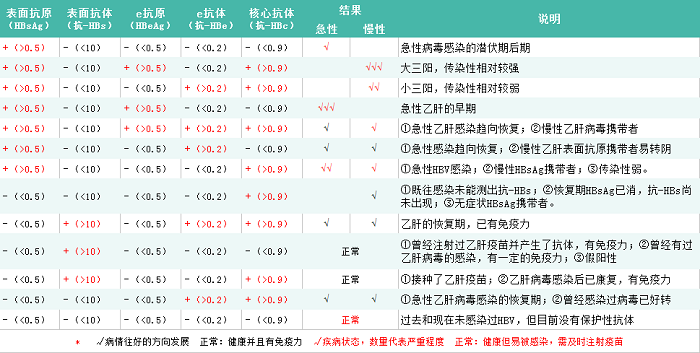 乙肝兩對半檢查結果怎麼看?